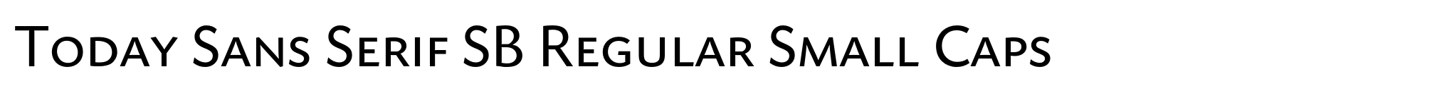 Today Sans Serif SB Regular Small Caps image